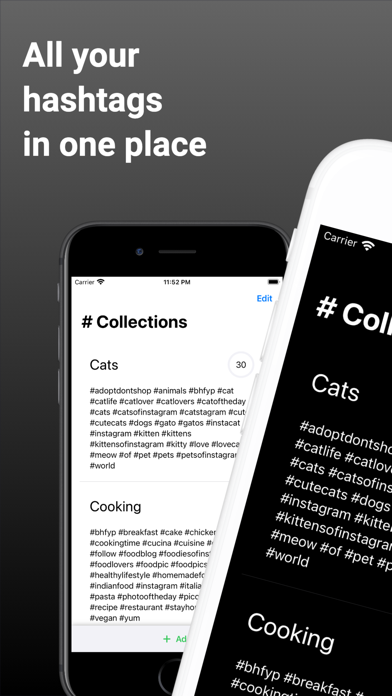 Hashberg easy hashtag manager screenshot 2