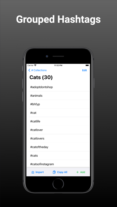 Hashberg easy hashtag manager screenshot 4