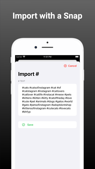 Hashberg easy hashtag manager screenshot 1