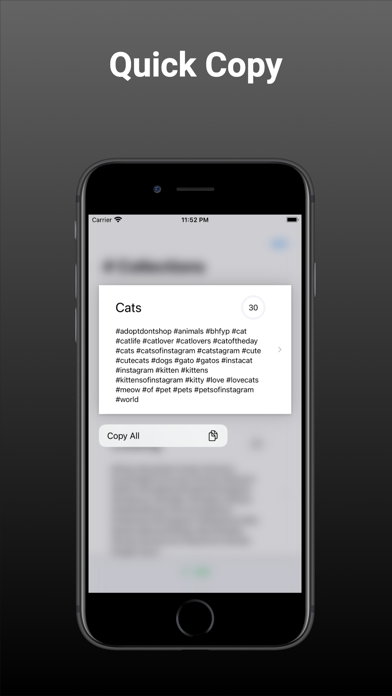 Hashberg easy hashtag manager screenshot 3