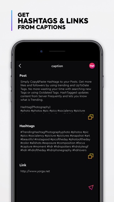 Hashtag Generator - Tage App screenshot 1