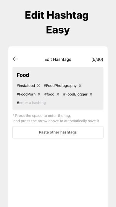 Hashtag Paste - TagBook screenshot 2