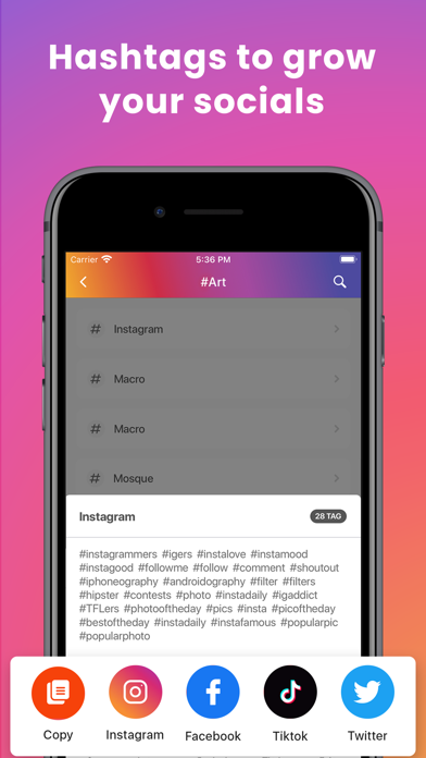 Hashtagify - Hashtag Generator screenshot 4