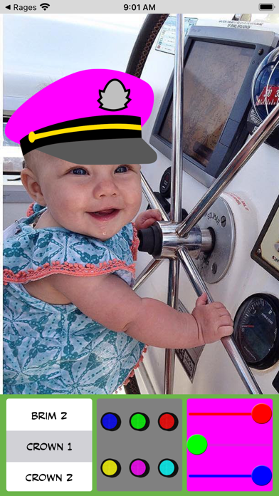 Hat Color Stickers screenshot 2