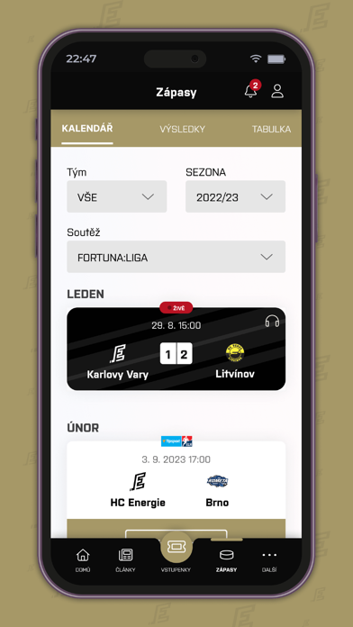 HC Energie Karlovy Vary screenshot 7