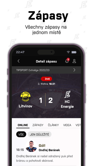 HC Energie Karlovy Vary screenshot 8