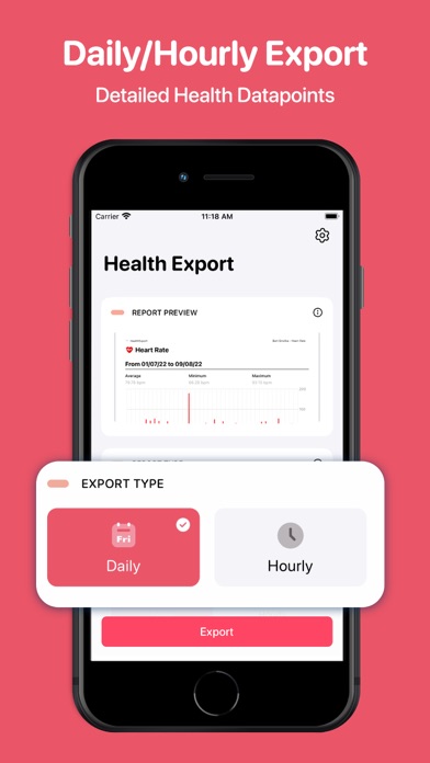 Health App Data Export Tool screenshot 2