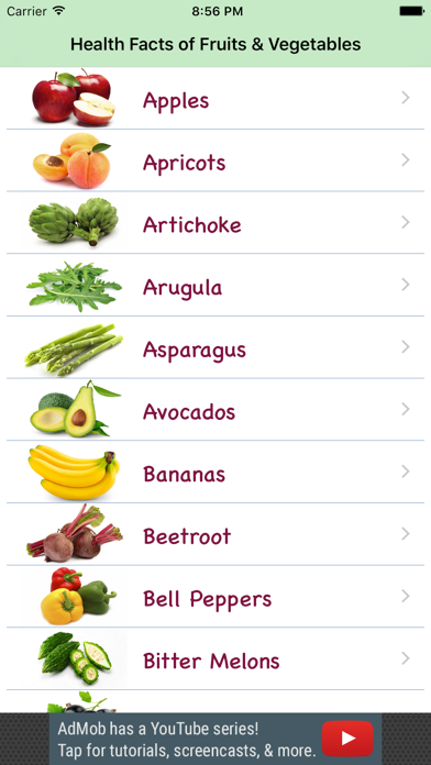 Health Facts of Fruits and Vegetables screenshot 5