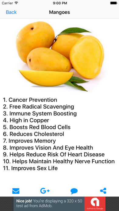 Health Facts of Fruits and Vegetables screenshot 4