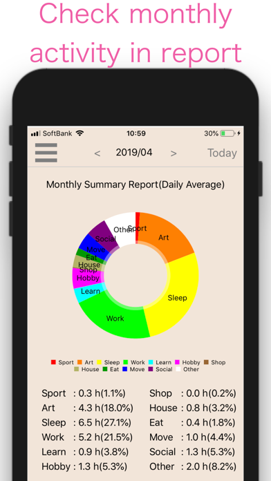 Health Life Log screenshot 2