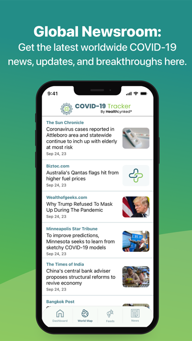 HEALTHLYNKED COVID-19 Tracker screenshot 2