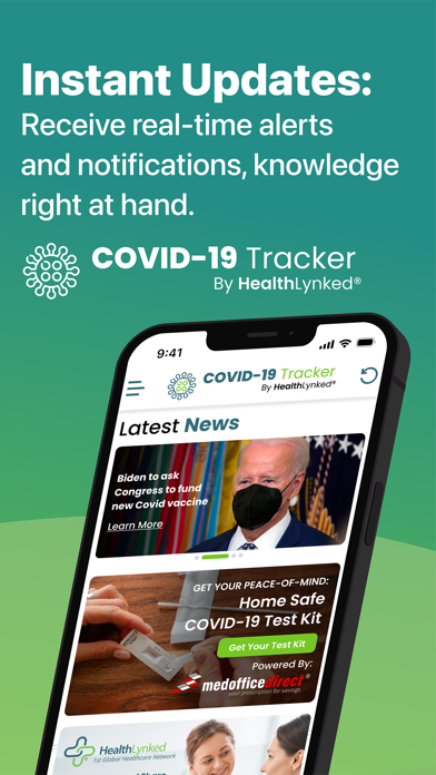 HEALTHLYNKED COVID-19 Tracker screenshot 1