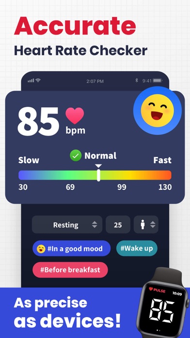 Heart Rate Monitor · Pulse App screenshot 4