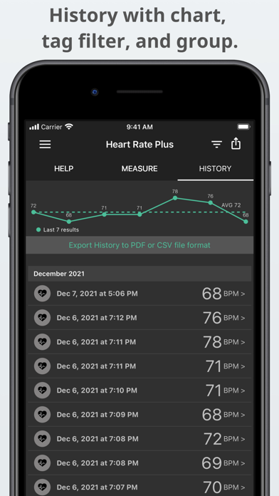 Heart Rate Plus: Pulse Monitor screenshot 2