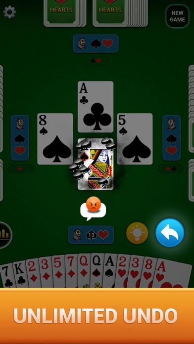 Hearts : Deluxe Card Game screenshot 2