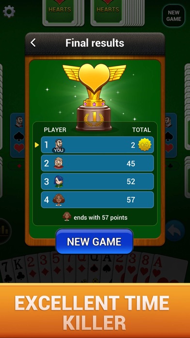 Hearts : Deluxe Card Game screenshot 1