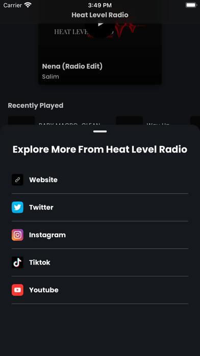 Heat Level Radio screenshot 1