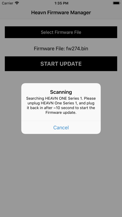 HEAVN Software Update screenshot 1