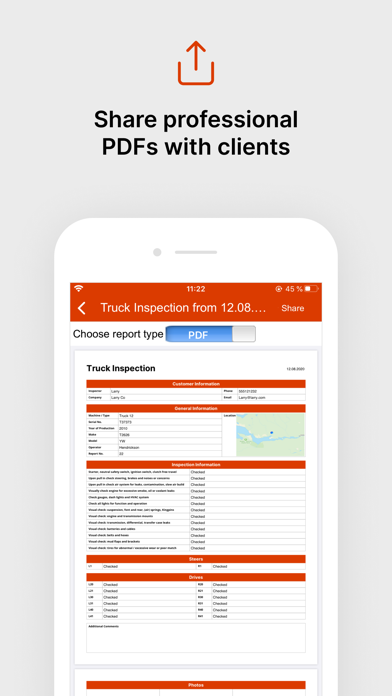 Heavy Equipment Inspection App screenshot 3