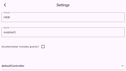 HEBI Mobile I/O screenshot 1