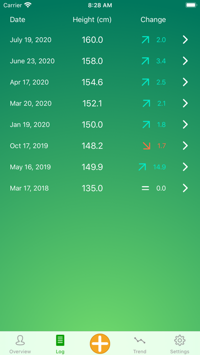 Height Tracker-Growth Chart screenshot 4