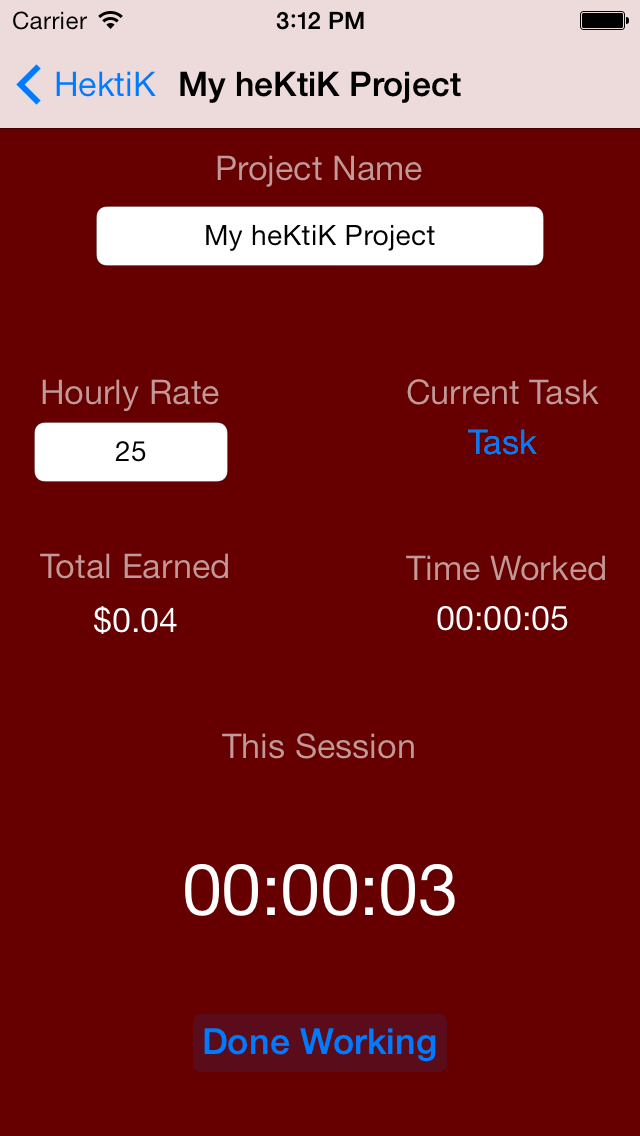 Hektik - Project Management for Freelancers screenshot 3