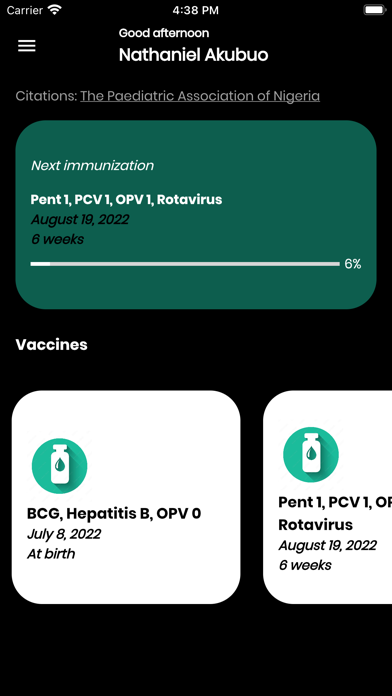 HelpMum Vaccination Tracker screenshot 3