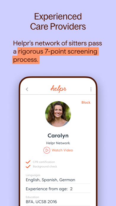 Helpr: Child & Adult Care screenshot 3