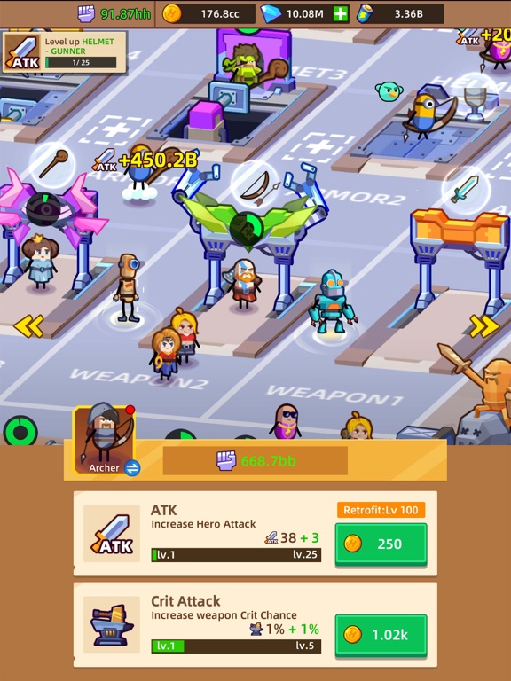 Hero Making Tycoon Idle Games screenshot 2