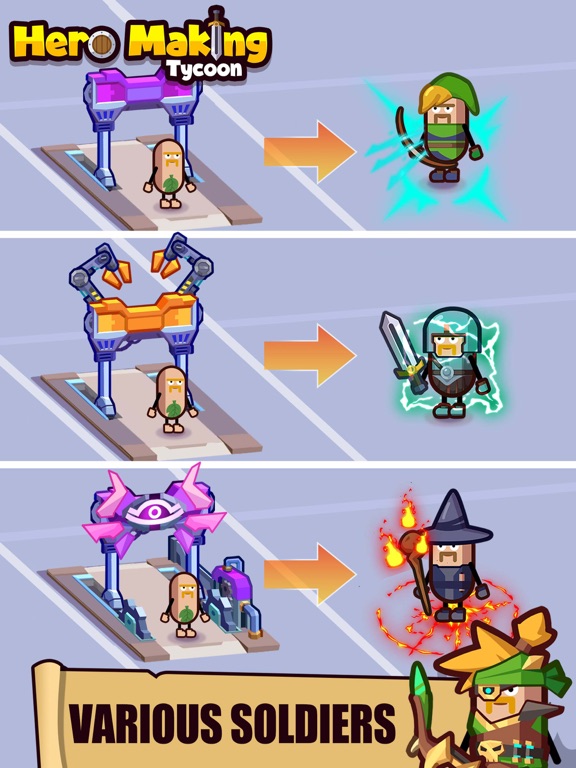 Hero Making Tycoon Idle Games screenshot 8