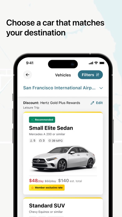 Hertz Rental Car, SUV, Van screenshot 3