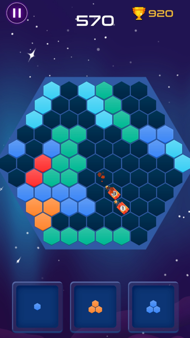 HexaBlok: Brain Training Game screenshot 1