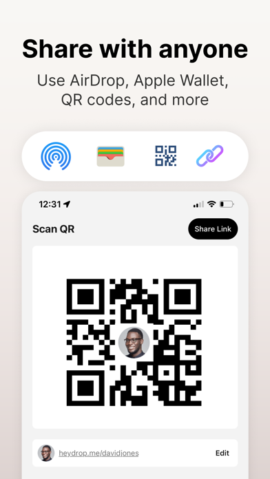 HeyDrop: Digital Business Card screenshot 1