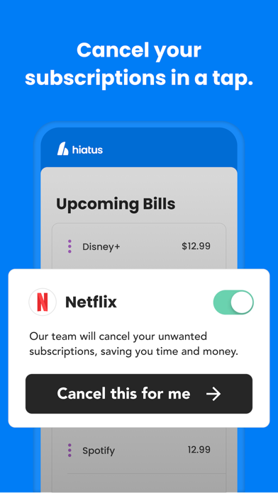 Hiatus - Subscriptions & Bills screenshot 4