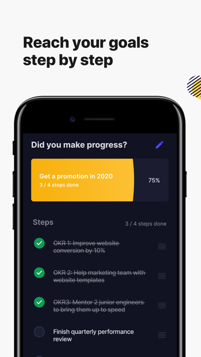 Higher Goals & Habit Tracker screenshot 2