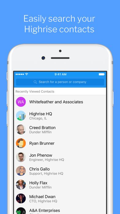 Highrise - Simple CRM screenshot 5