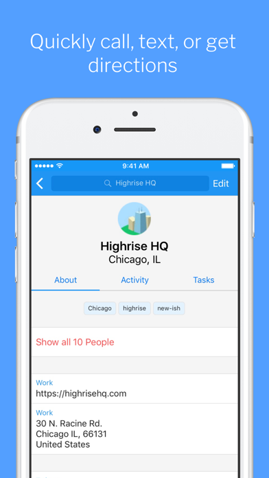 Highrise - Simple CRM screenshot 3