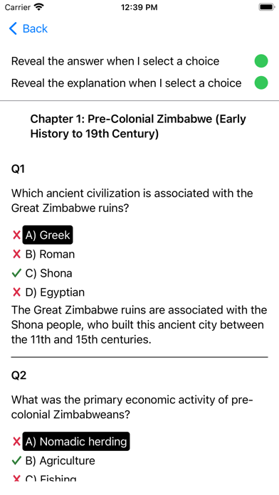 History of Zimbabwe Exam screenshot 2
