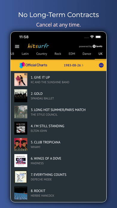 Hitsurfr screenshot 1