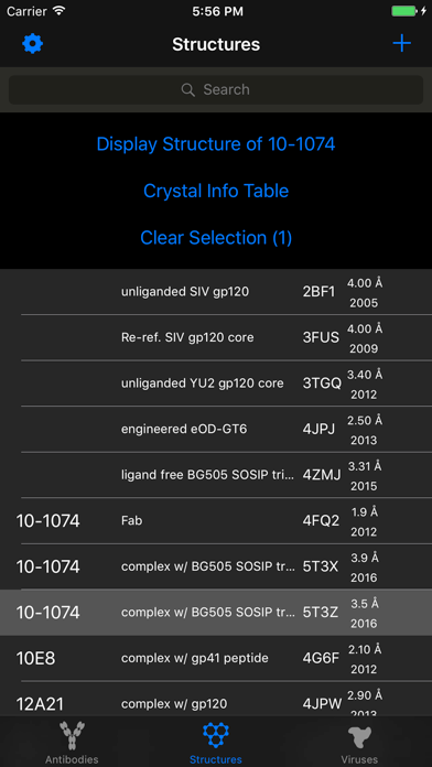 HIV Antibody Database screenshot 5