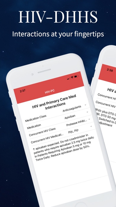 HIV-DHHS Guidelines screenshot 2