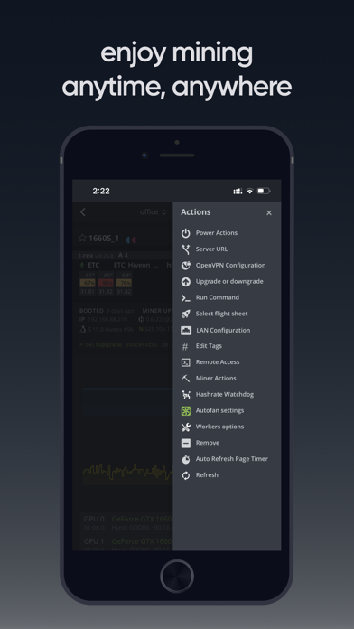 Hive OS screenshot 1