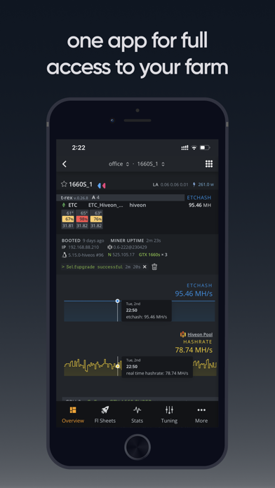 Hive OS screenshot 5