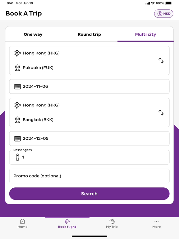 HK Express screenshot 3