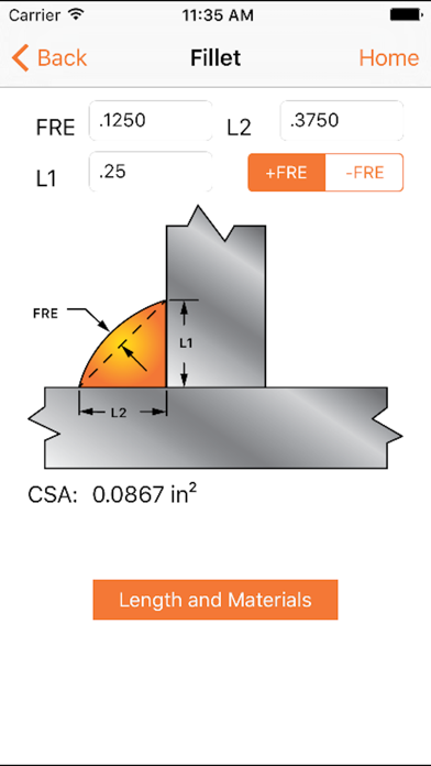 Hobart Welding Calculator screenshot 1