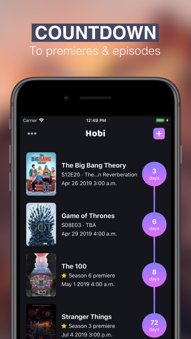 Hobi: TV Shows Tracker & Trakt screenshot 5