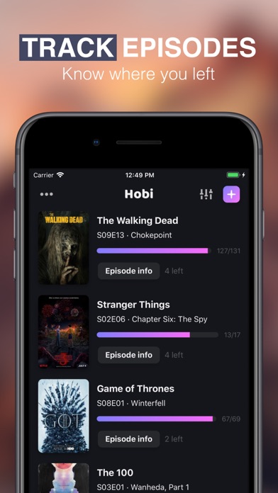 Hobi: TV Shows Tracker & Trakt screenshot 3