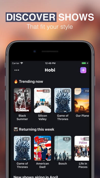 Hobi: TV Shows Tracker & Trakt screenshot 4