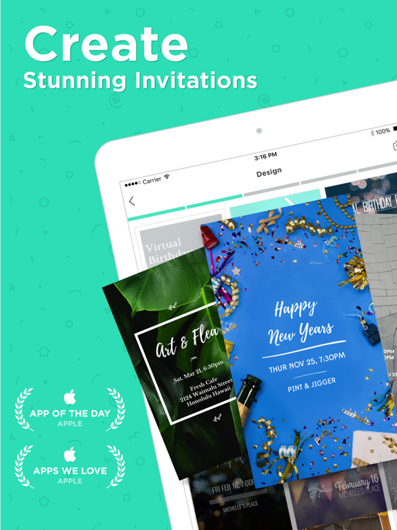 Hobnob Invitation Maker screenshot 1