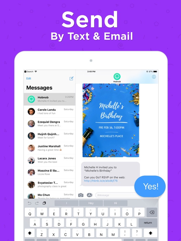 Hobnob Invitation Maker screenshot 9